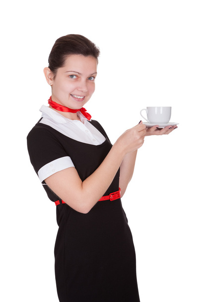 Pretty flight attendant or hostess - 写真・画像