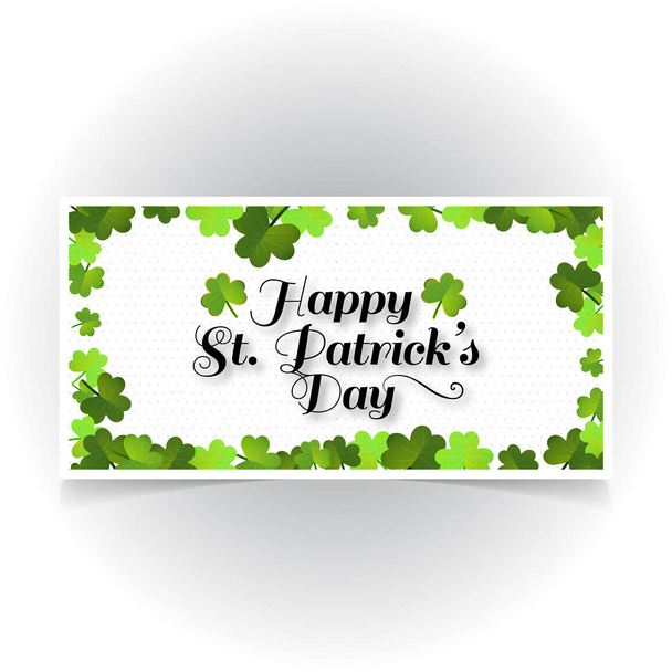 Saint Patricks day greeting card, vector, illustration - Vektor, kép