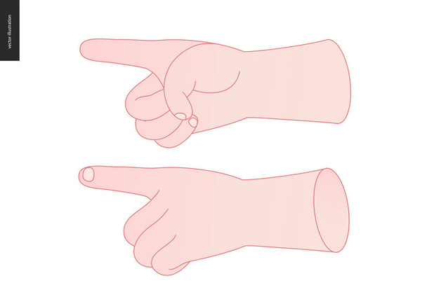 Hands vector set - Vector, Image