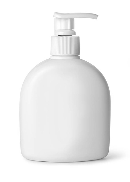 cosmetic white plastic bottle  - Фото, зображення