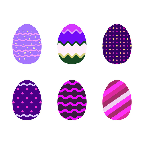 Ультрафіолетові кольорові великодні яйця
 - Вектор, зображення
