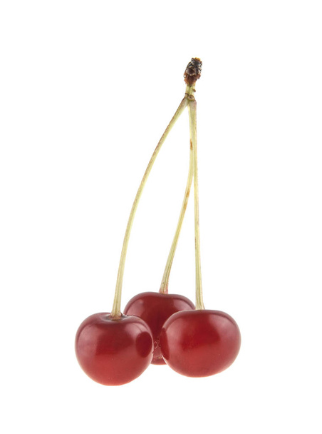 red cherry isolated on white background - Photo, Image