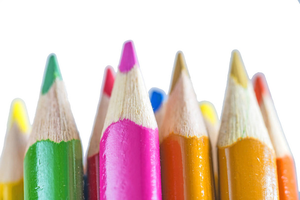 Color Pencils close up shot - Foto, immagini