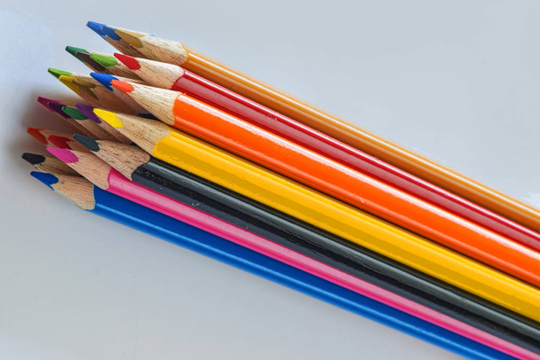 Color Pencils close up shot - Zdjęcie, obraz