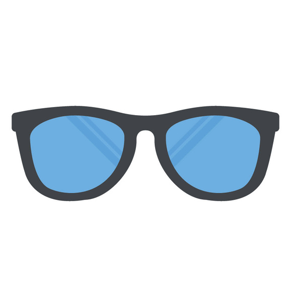 Eeye wear , sunglasses flat icon - Vektor, Bild