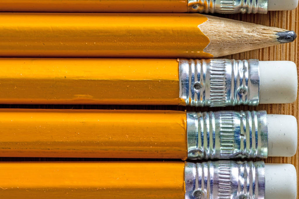 Pencils close up shot - Zdjęcie, obraz
