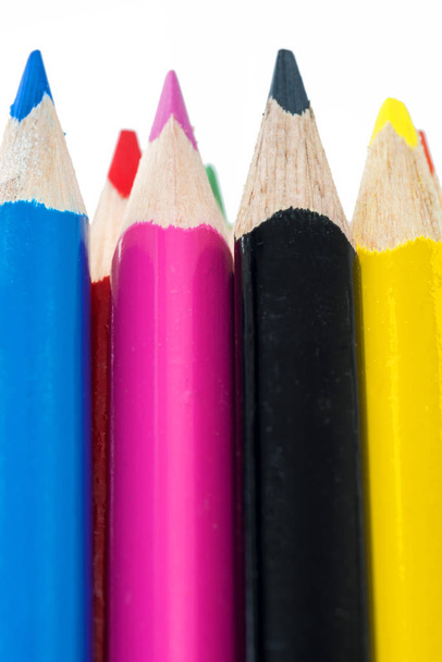 Color Pencils close up shot - Foto, immagini