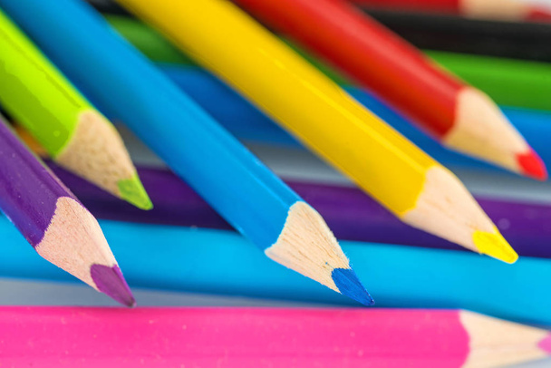 Color Pencils close up shot - Zdjęcie, obraz