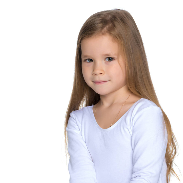 Portrait of a little girl close-up. - Fotografie, Obrázek