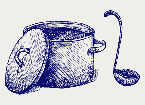 Hot soup - Вектор,изображение
