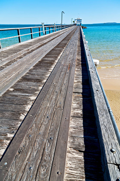 in australia fraser  island the old wooden harbor like holiday concept - Photo, Image