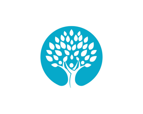 Stammbaum Ikone Logo Design - Vektor, Bild