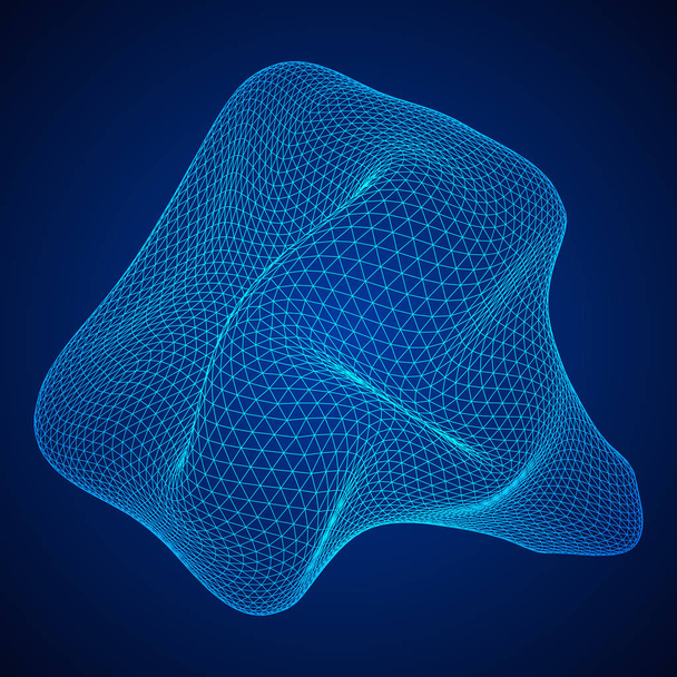 Abstract wireframe mesh - Vector, afbeelding