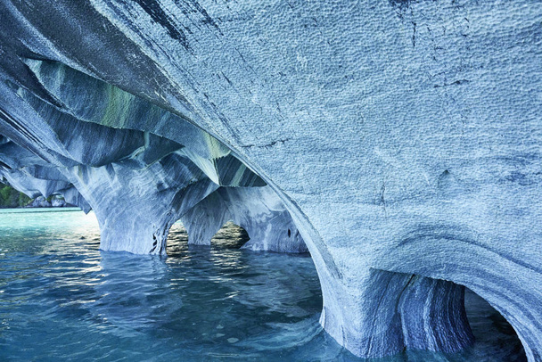 Mramorové jeskyně Chile - Fotografie, Obrázek