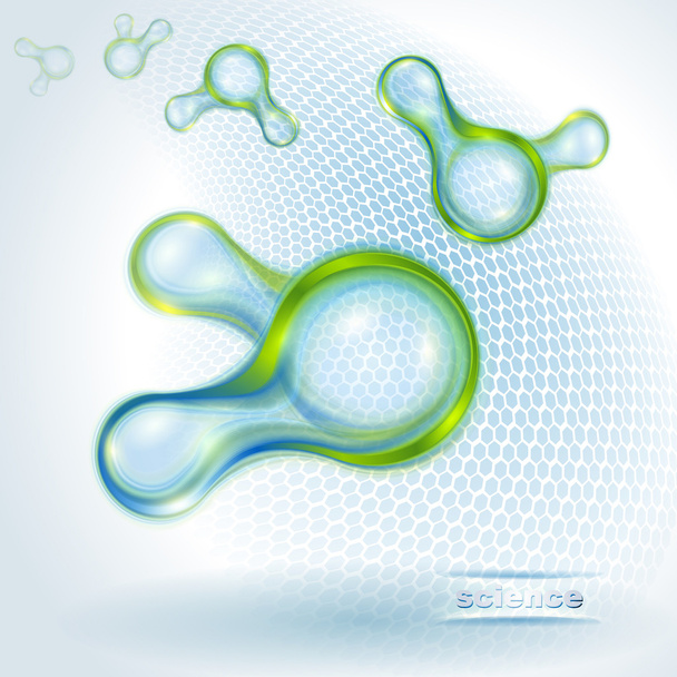 Abstract background with molecules - Vector, Imagen