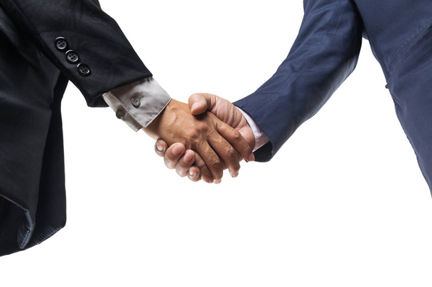 Two Businessman Executive hand shaking  - Fotoğraf, Görsel