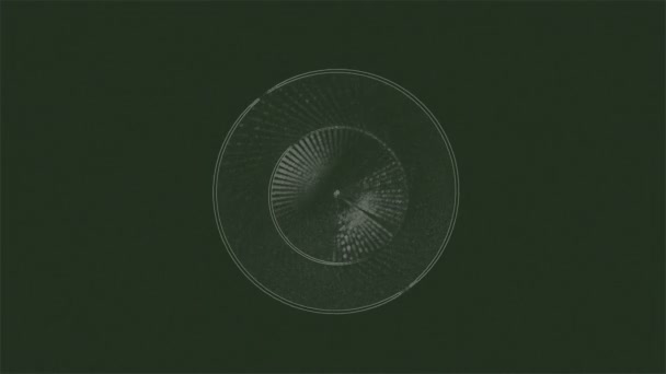 Abstraktní pozadí kolísá geometrické kruhový vzor 12 A computeru animace pozadí abstraktní s kolísající, pulzující, geometrické, kruhový vzor   - Záběry, video