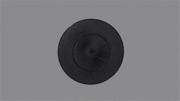 Abstrakcyjna animacja komputerowa generowane tła zmienne geometryczne okrągły wzór 14 A streszczenie tło z fluktuacjami, geometryczne, pulsujące, okrągły wzór   - Materiał filmowy, wideo