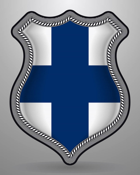 Bandiera della Finlandia. Badge vettoriale e icona
 - Vettoriali, immagini