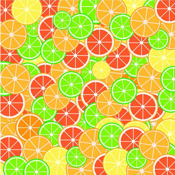Bright background made of citrus. - Photo, Image