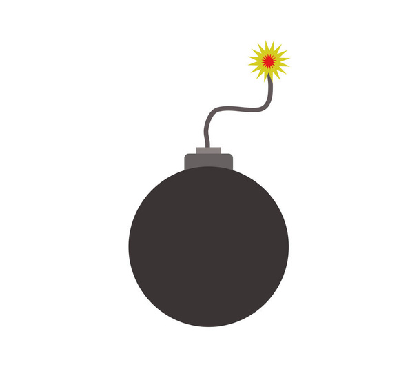 Bombe Symbol auf weißem Hintergrund - Vektor, Bild