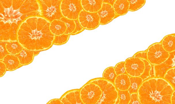 Background of ripe mandarines - Foto, Imagem