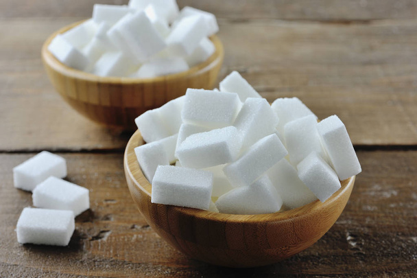 Sugar cubes in a bowl - Photo, Image