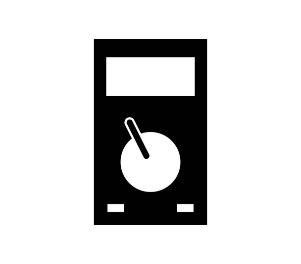 Icono del multímetro digital sobre fondo blanco
 - Vector, imagen