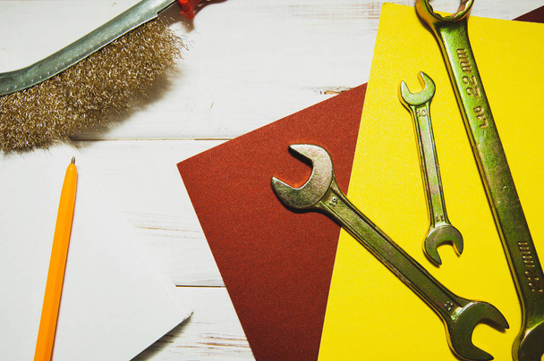 Repair carpenter tools: hummer - Foto, afbeelding