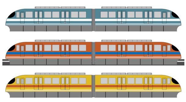 Set di treni monorotaia o Sky Train Vector
 - Vettoriali, immagini