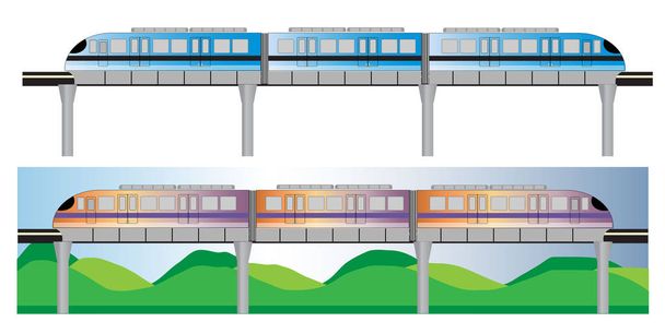 Mono-junan tai Sky Train vektorin sarja
 - Vektori, kuva