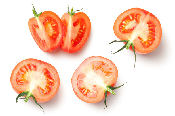 Fresh Tomatoes Isolated on White Background - Foto, afbeelding
