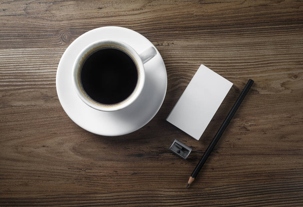 Coffee and stationery - Фото, зображення