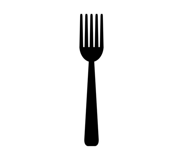fork icon on white background - Vector, Image
