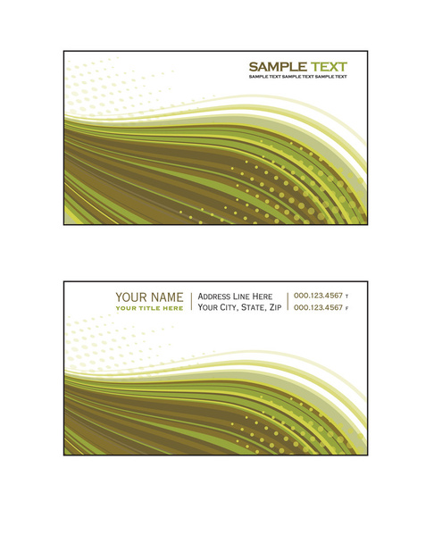 Business Card Template. Abstract Illustration. Eps10. - Vector, afbeelding