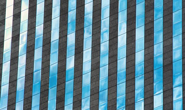 skyscraper made of glass and steel texture. modern building - Fotó, kép