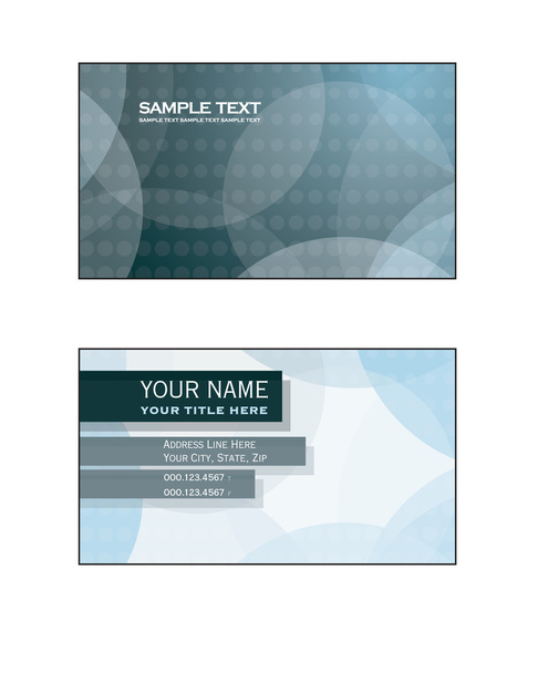 Business Card Template. Abstract Illustration. Eps10. - Vektor, kép