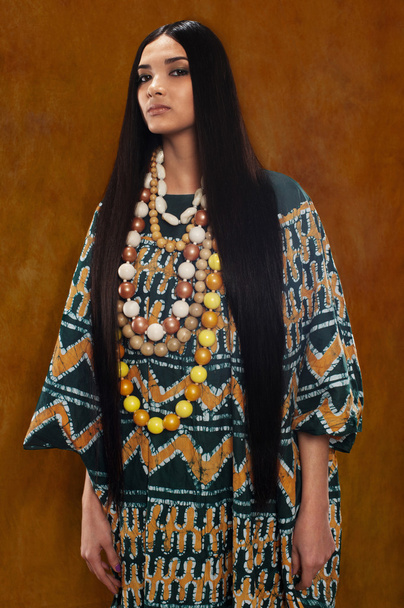 Woman in ethnic dress - Foto, Imagem