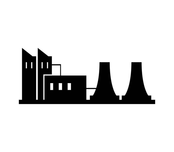 industry icon on white background - Vector, Image