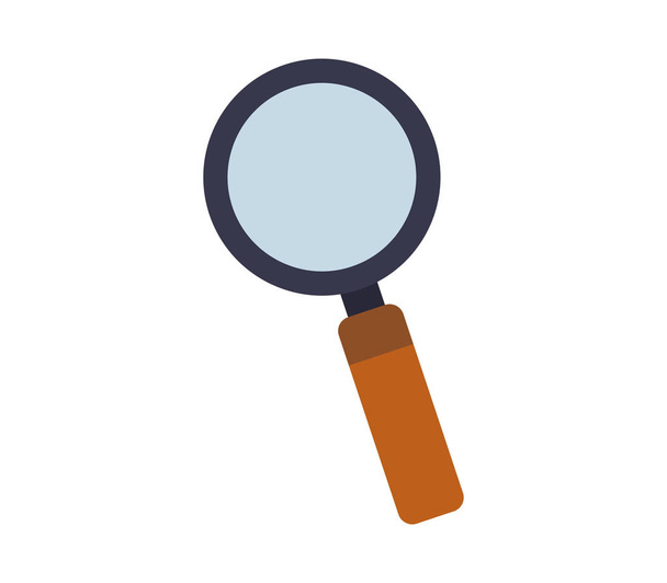 magnifying glass icon on white background - Vector, Image