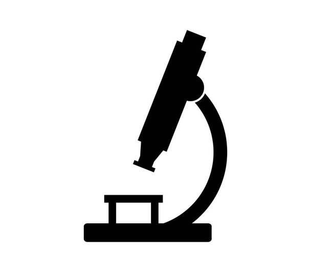значок микроскопа на белом фоне
 - Вектор,изображение