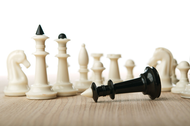 άσπρο σκακιού νίκη - Φωτογραφία, εικόνα