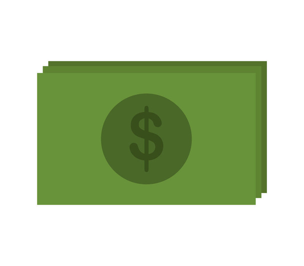 грошовий значок на білому тлі
 - Вектор, зображення