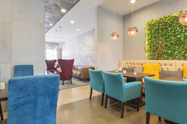 Restaurant interior in a new hotel - Photo, Image