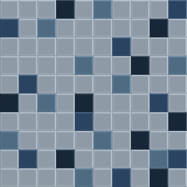 régi kék mozaik mintás - Vektor, kép