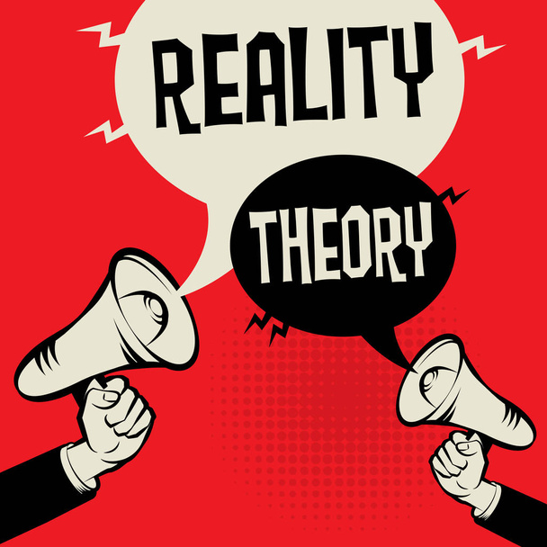 Reality versus Theory - ベクター画像