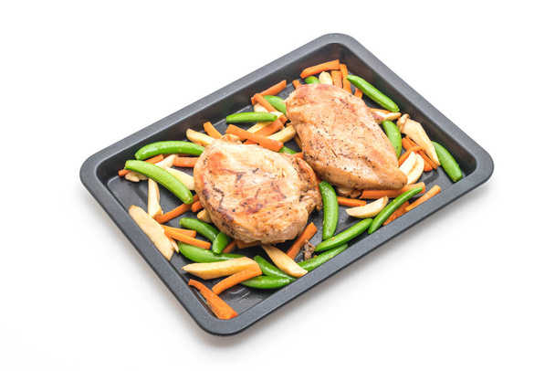 grilled chicken breast with vegetable - Zdjęcie, obraz