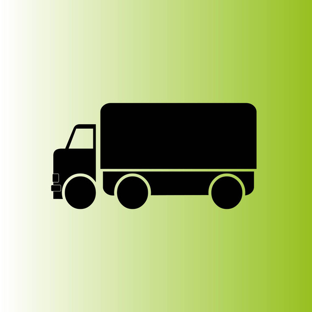 Icono vectorial de una ilustración de camión
  - Vector, imagen