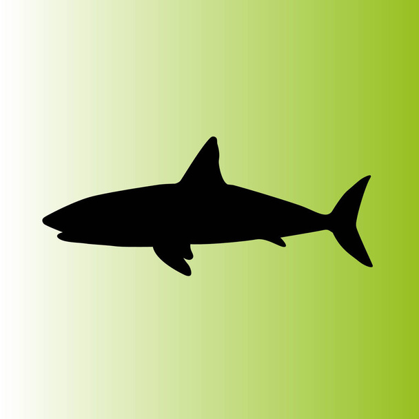 icono de vector de tiburón ilustración
  - Vector, Imagen
