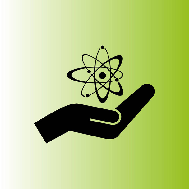 Illustration vectorielle d'icône de signe atome
  - Vecteur, image